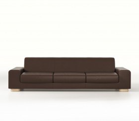 Canapé 260 en cuir pleine fleur Boxcalf Chocolat